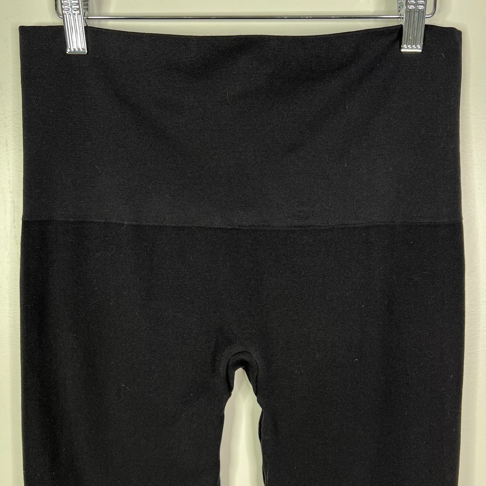 Spanx Look At Me Now Leggings Womens XL Black Excellent Ankle Zip Seamless - Picture 3 of 5